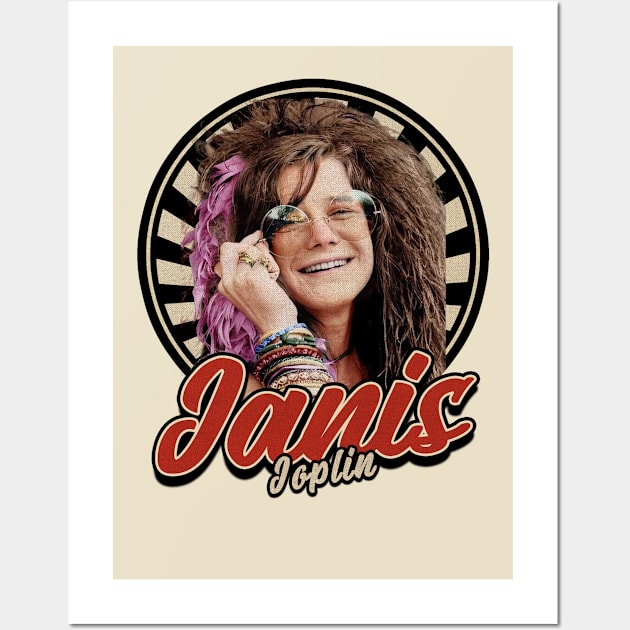 Vintage 80s Janis Joplin Wall Art by Motor Ilang